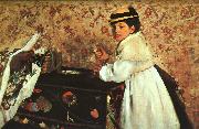 Edgar Degas Portrait of Mademoiselle Hortense Valpincon USA oil painting reproduction